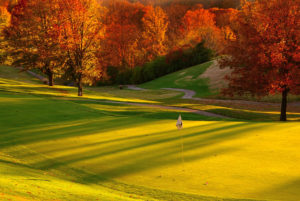 Golf Course with Fall Foliage 